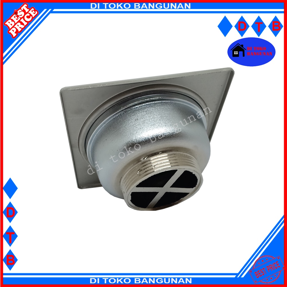 Saringan Got Kamar Mandi Stainless Steel Bolzano Floor Drain 11.5Cm