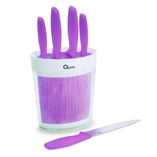 Oxone Pisau Dapur Set 5 pcs OX-906 Knife Set - Ungu