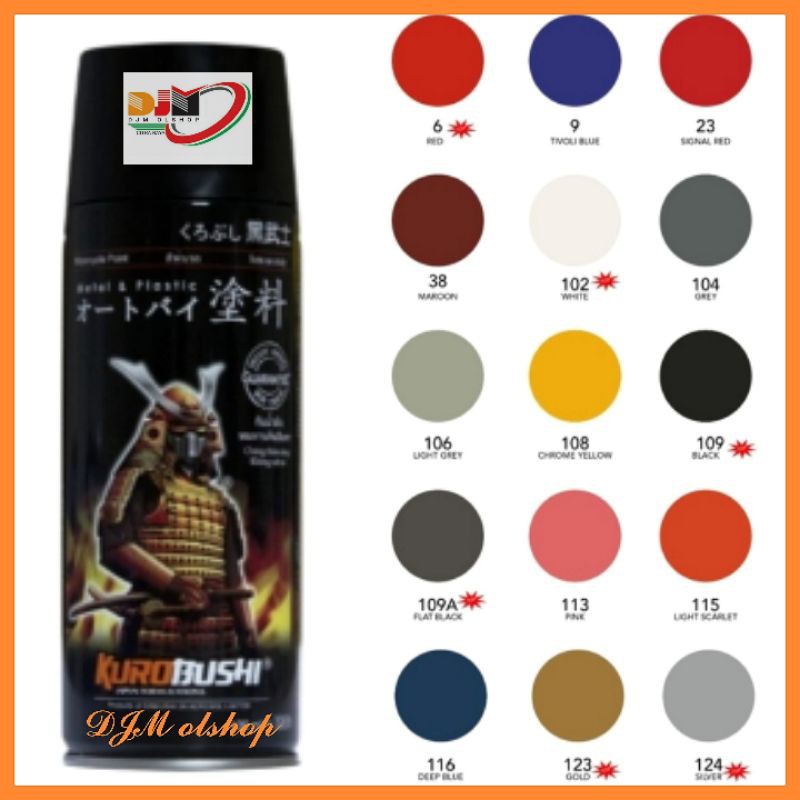 Cat Samurai Paint Standard Colours