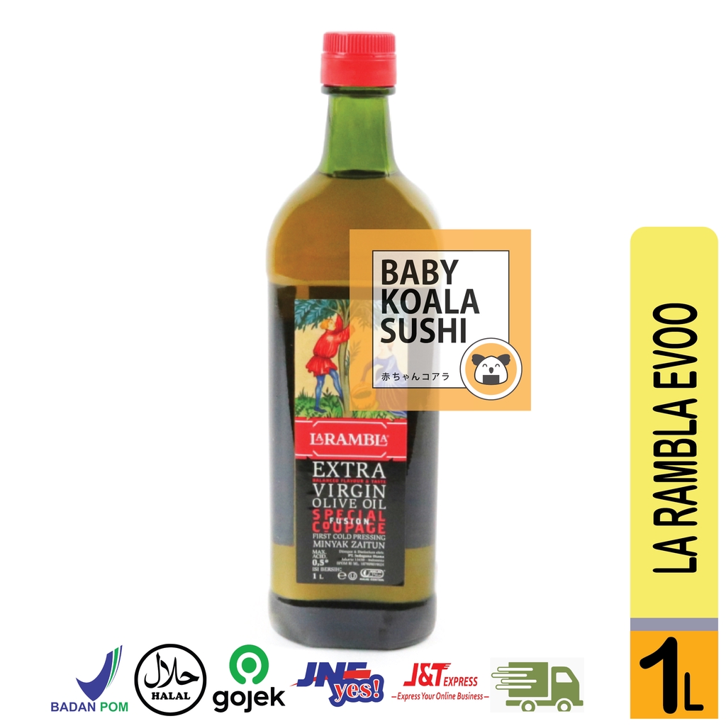 LA RAMBLA Extra Virgin Olive Oil Minyak Zaitun 1 L Halal │ EVOO Import Spanyol