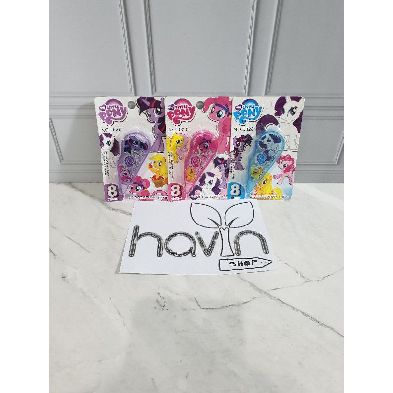 TIPEX ROLL/correction tape/tip-ex kertas/tipe-x karakter lucu kecil-PONY 8M