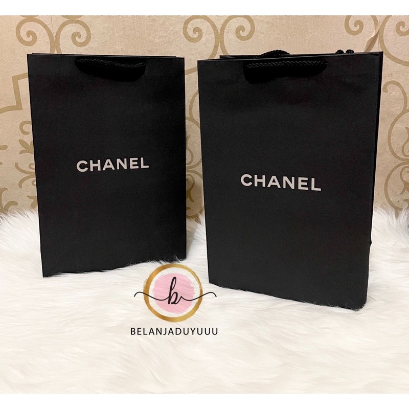 CHANEL Paper Bag Vertikal Pembungkus Kado Paper Bag Pengganti