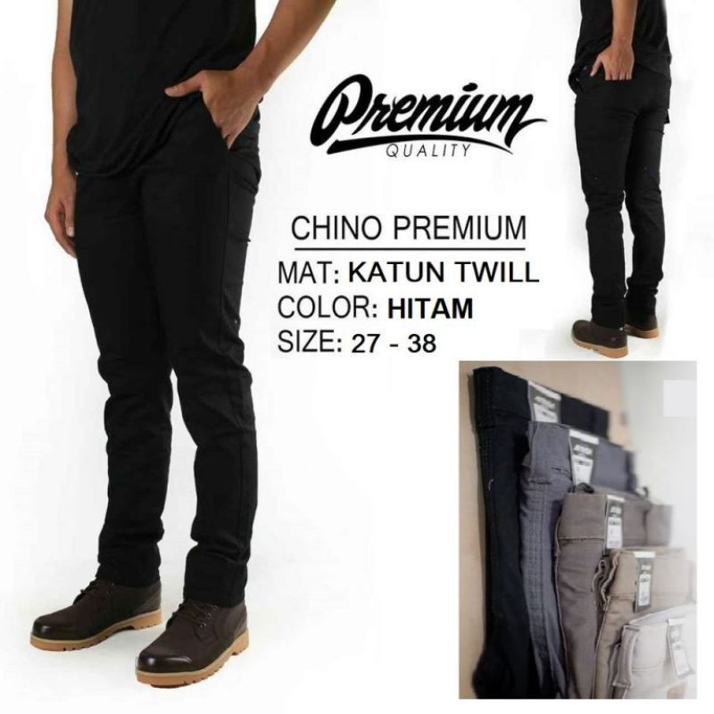 Celana chino panjang pria/Celana chino slimfiit pria