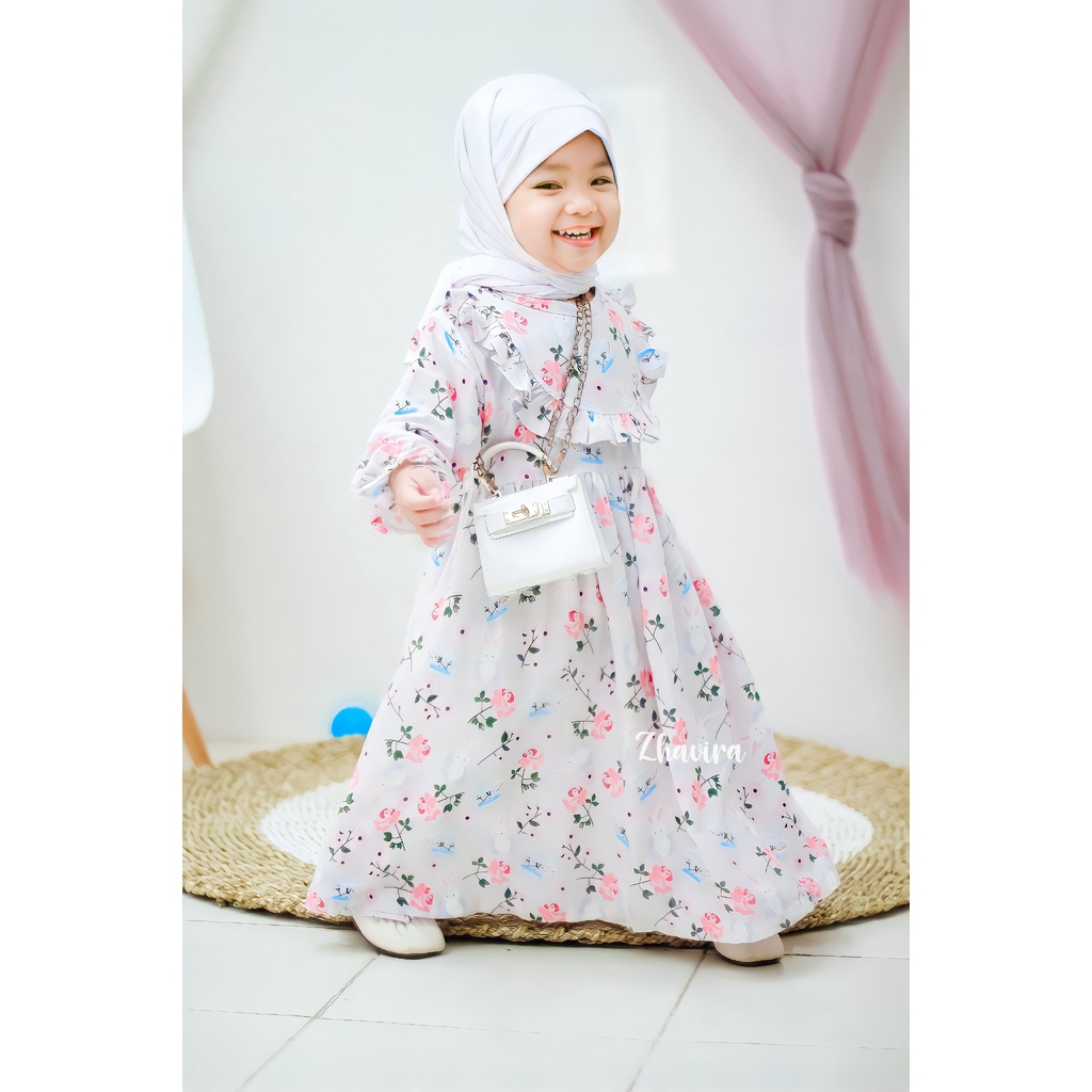 Fara Rayon By Zhavira/Gamis Anak/Gamis Bayi