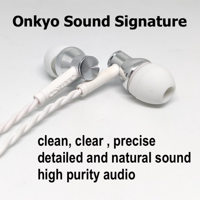 Original Onkyo E200 E300M Earphone Semi-Open Stereo High Fedility (No Box)