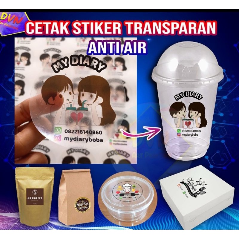 

Cetak Stiker Transparan/Vinyl Anti Air