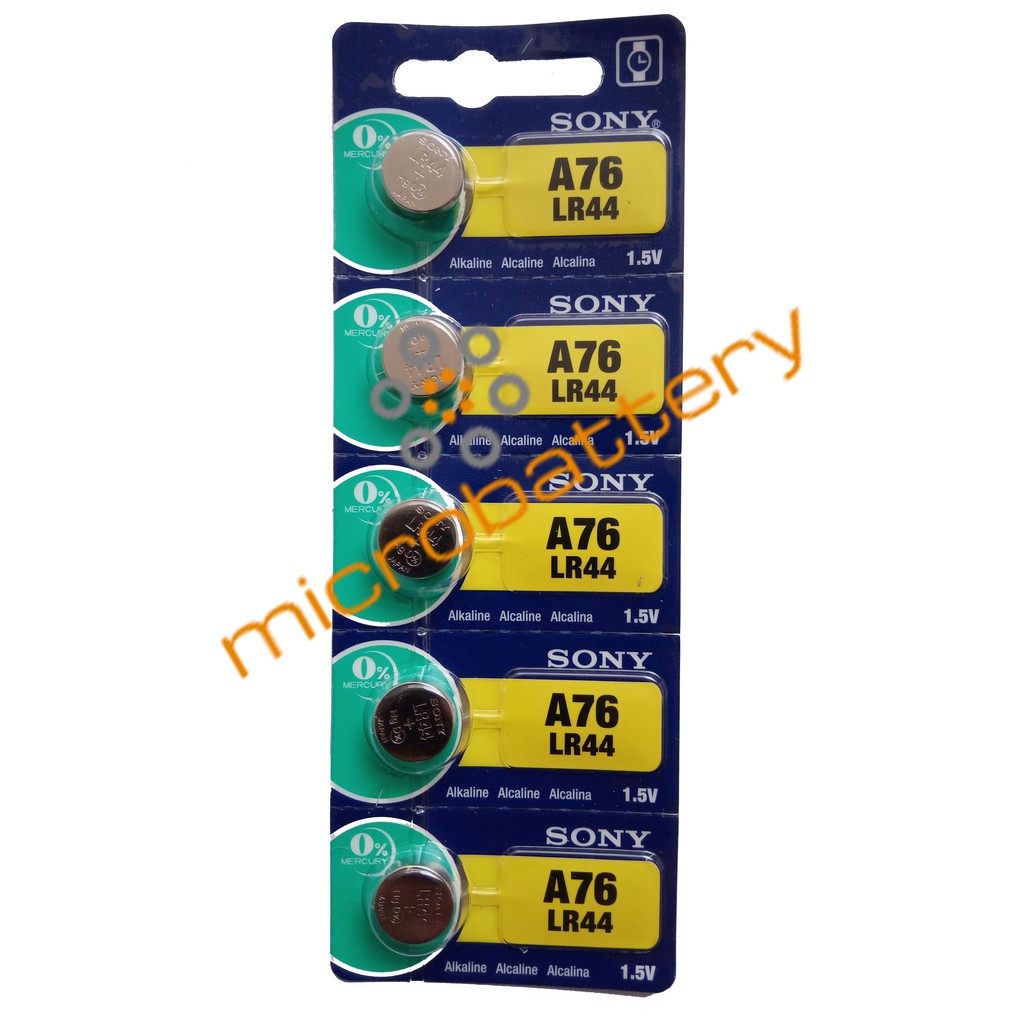 Sony LR44SW / A76 / LR44 / A76 Original baterai jam battery batre micro baterai