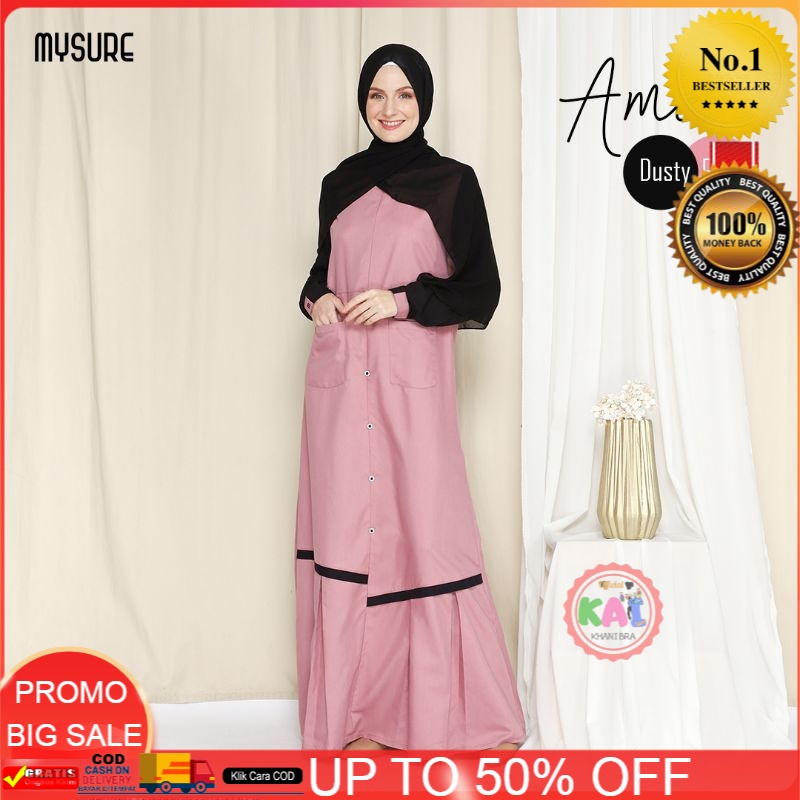 BAJU GAMIS TERBARU 2021/ BAJU MYSURE / SERAGAMANBAJU PENGAJIAN/ GAMIS WANITA SYARII / AMITA DRESS / 