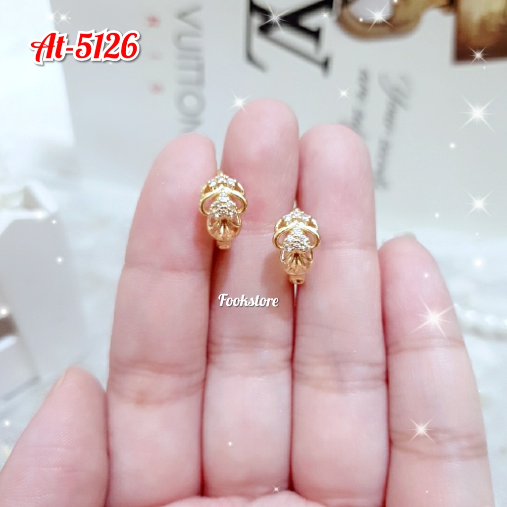 ANTING CLIP PERHIASAN PREMIUM IMPORT UNTUK WANITA/WARNA GOLD