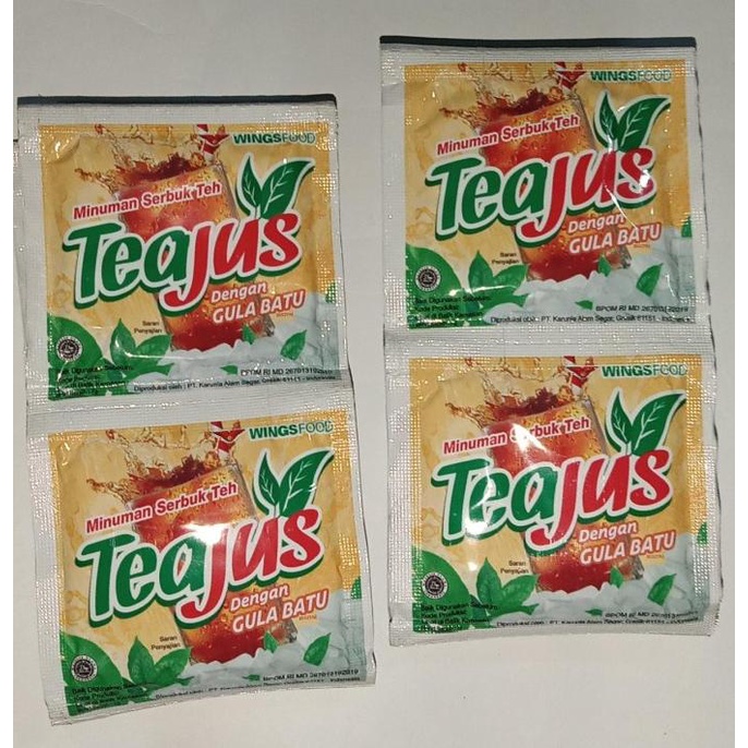 

Minuman Teh Serbuk TEAJUS 1 Renceng (10 pcs x 7gr)