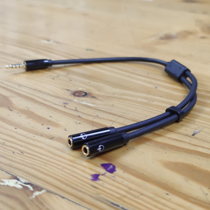 Splitter Audio Multifunction Splitter Mic Mic / Mic Audio / Dual Audio multifungsi kabel audio
