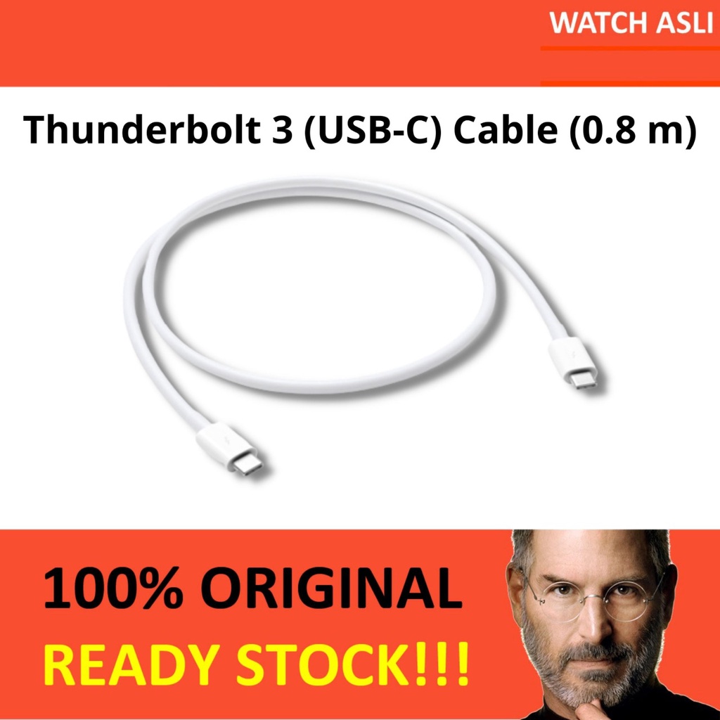 New Applee Thunderbolt 3 (USB-C) Cable 0.8m ORIGINAL