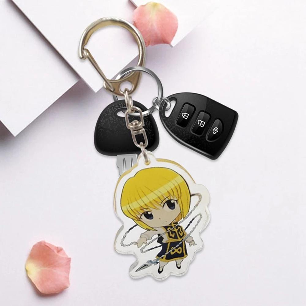 QUINTON Hunter x HUNTER Liontin Anime Dua Sisi Zoldyck Keyring