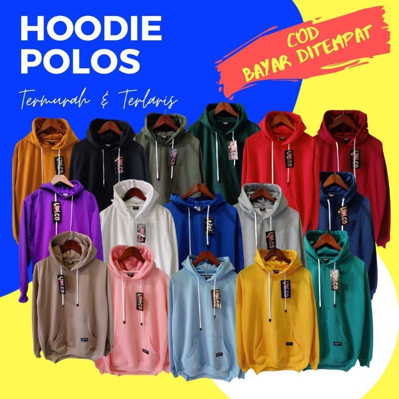Sweater Hoodie hodie Jaket  Polos Distro Pria Wanita Cowok 100% Original Up.co