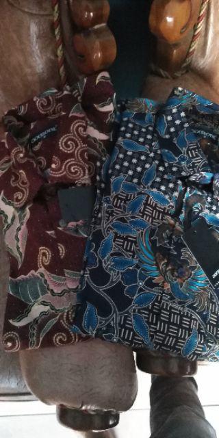 Kemeja Batik Pria Lengan Pendek Bs38 Katun Modern Dixmont Semi Slimfit Premium
