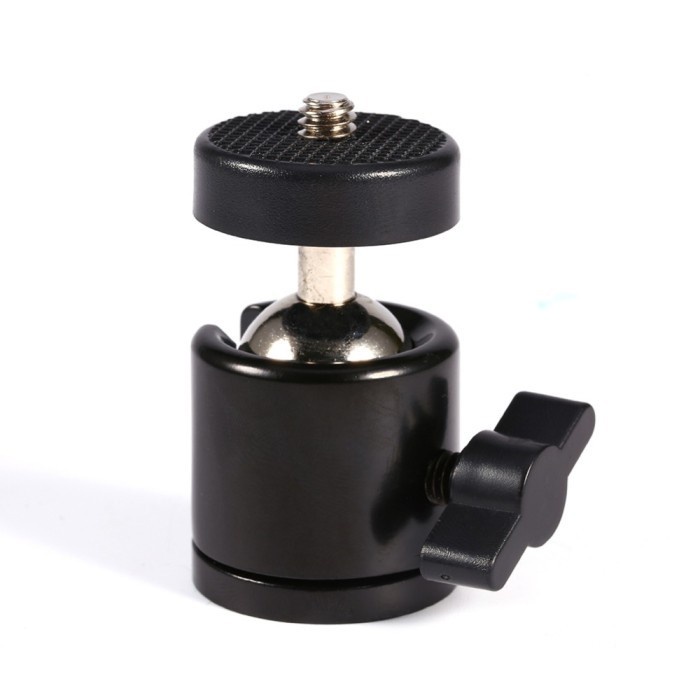 Mini Ball Head Tripod Kamera DSLR 360 Drajat Swivel Drat 1/4