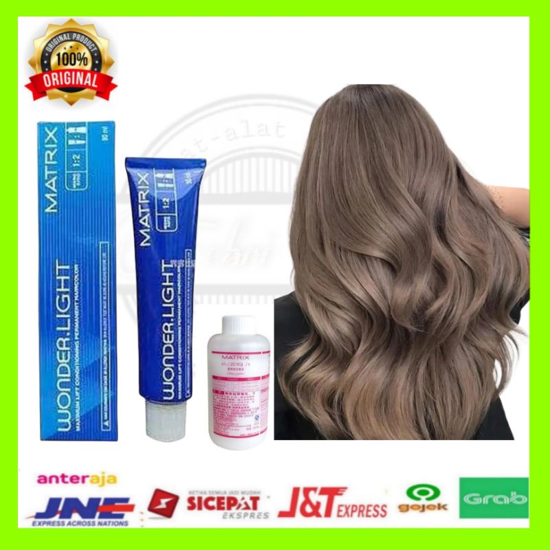 CAT rambut matrix Wonder light WL-A cool ash plus oxidant cream