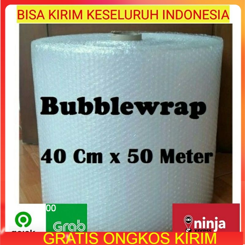 

Bubblewrap 40cm x 50m bening bubble wrap roll murah