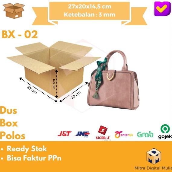 

Kardus Dus Polos BX-02 27 x 20 x 14.5 Kemasan Packing Paket