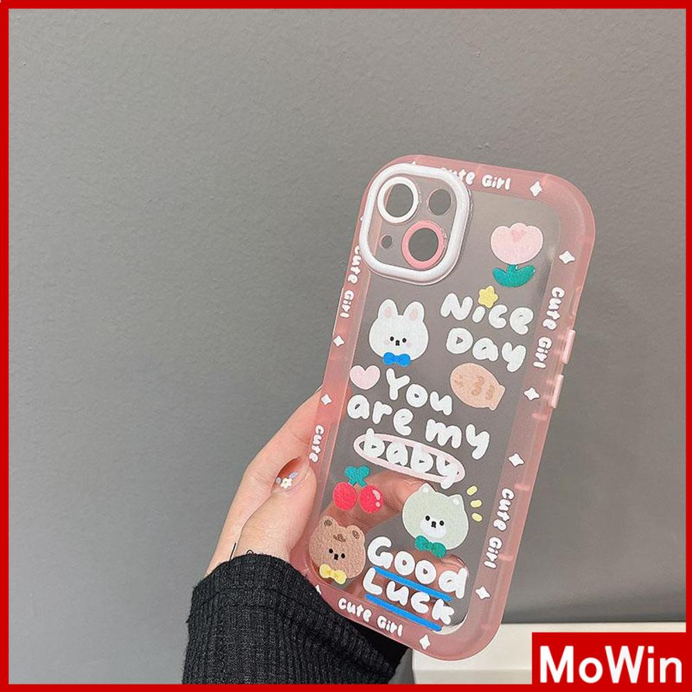 iPhone Case Silicone Soft Case Clear Case Fluorescent Color Airbag Shockproof Protection Camera Cartoon Cute Compatible For iPhone 11 Pro Max 13 Pro Max 12 Pro Max 7Plus xr XS Max