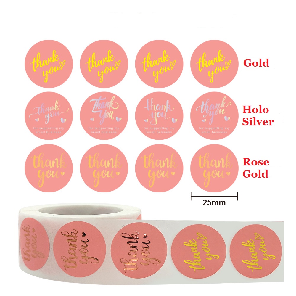 

50pcs Thank You Sticker Stiker Terima Kasih untuk Online Shop Packing Label Sticker Packaging Seal Segel Packing #6