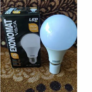 Lampu Ekonomat VISTA 19 Watt 19W Bohlam Dop LED 7000K Putih