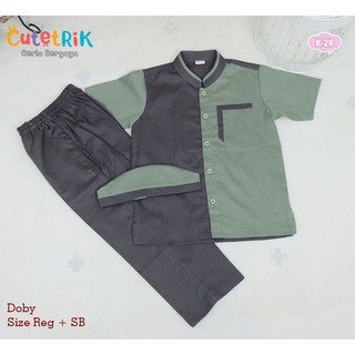 Baju anak laki laki Koko Cutetrik Katun  Toyobo  denim 