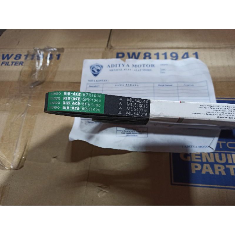 fan belt (van belt v-belt) galant V6 lele ac power steering ORIGINAL 100%