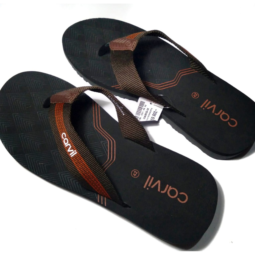 CARVIL MARIO/ Sandal carvil pria dewasa/sandal jepit keren/ size 38-43