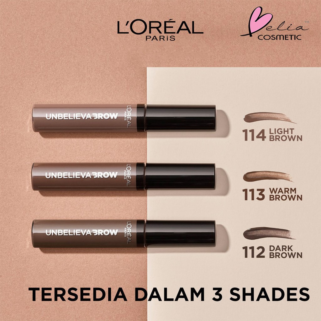 ❤ BELIA ❤ L'Oreal Paris Unbelieva brow Longlasting Brow Gel 8mL | Eyebrow | Alis Liquid LOREAL