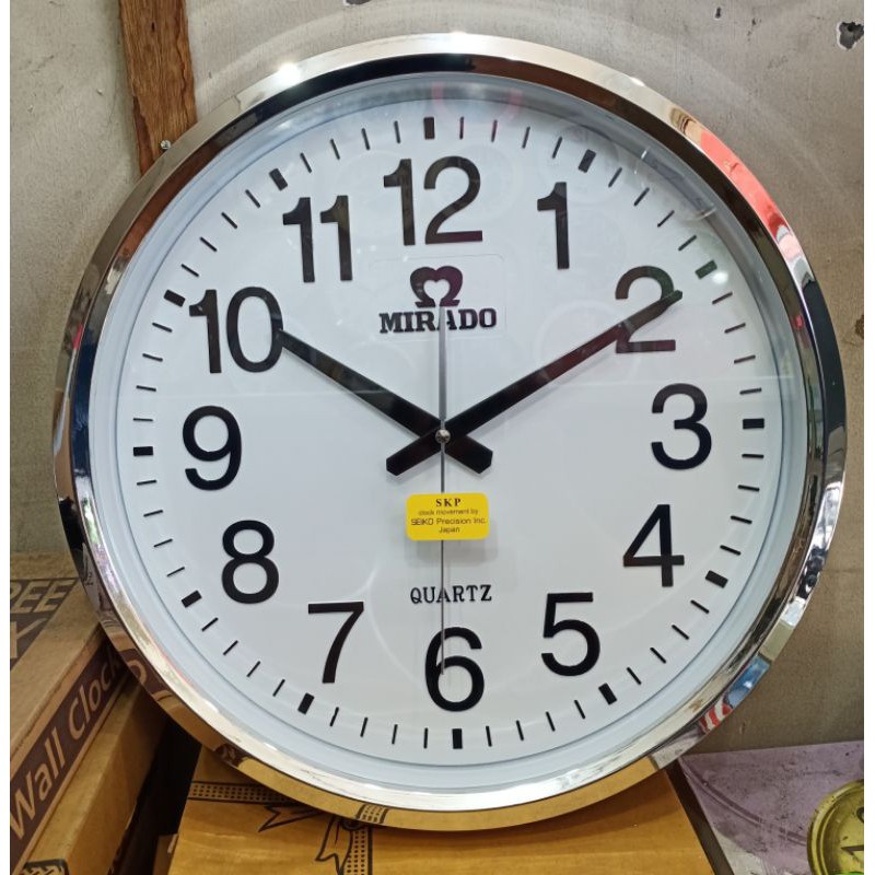Jam Dinding Merk Mirado Mesin SKP Seiko DAN Mesin Sweep SKP Seiko 8818 Ukuran Diameter 42CM