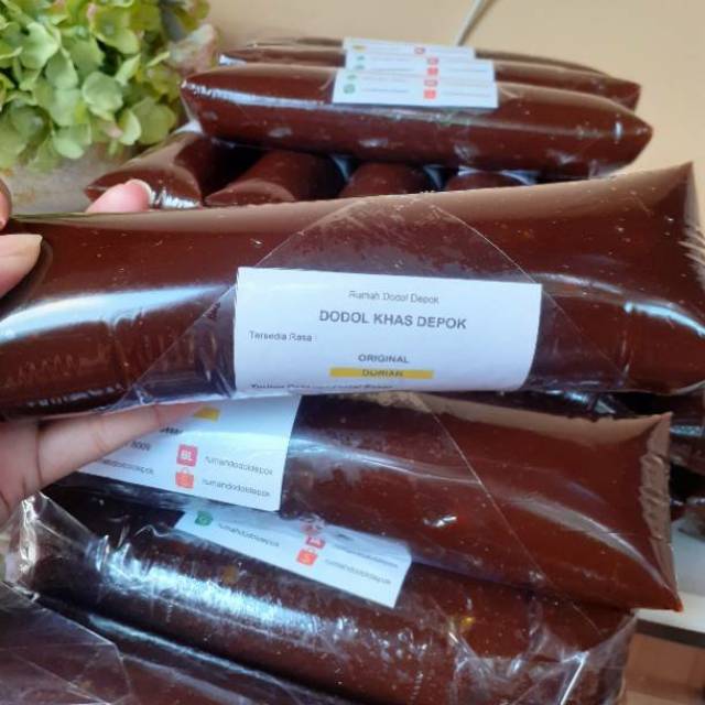 

Dodol Betawi Depok Rasa Durian Ukuran Lonjoran 1/2 kg