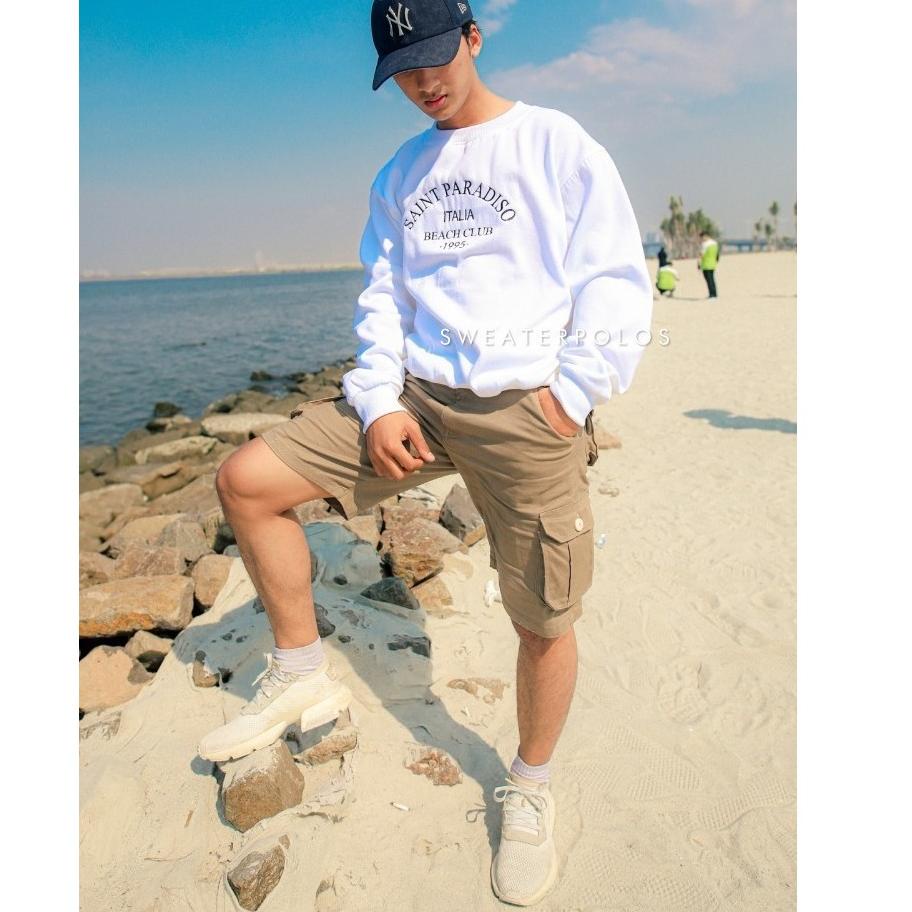 Import Terlaris SWEATERPOLOSID Basic Sweater Saint Paradiso (Bordir) M-XXL (Pria & Wanita) .,,.,.,