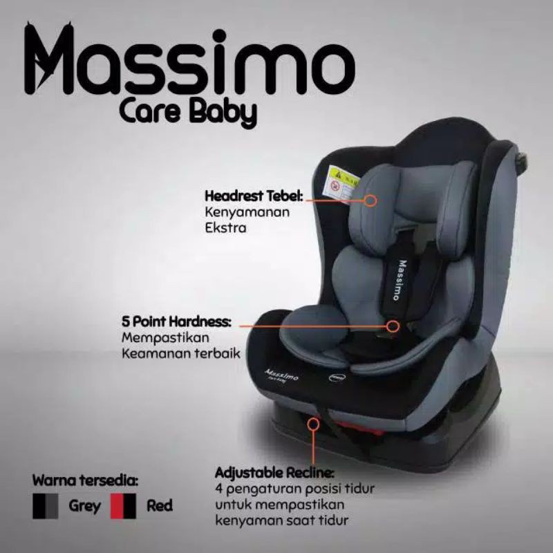 Massimo Care Baby Carseat / Car seat Bayi Massimo