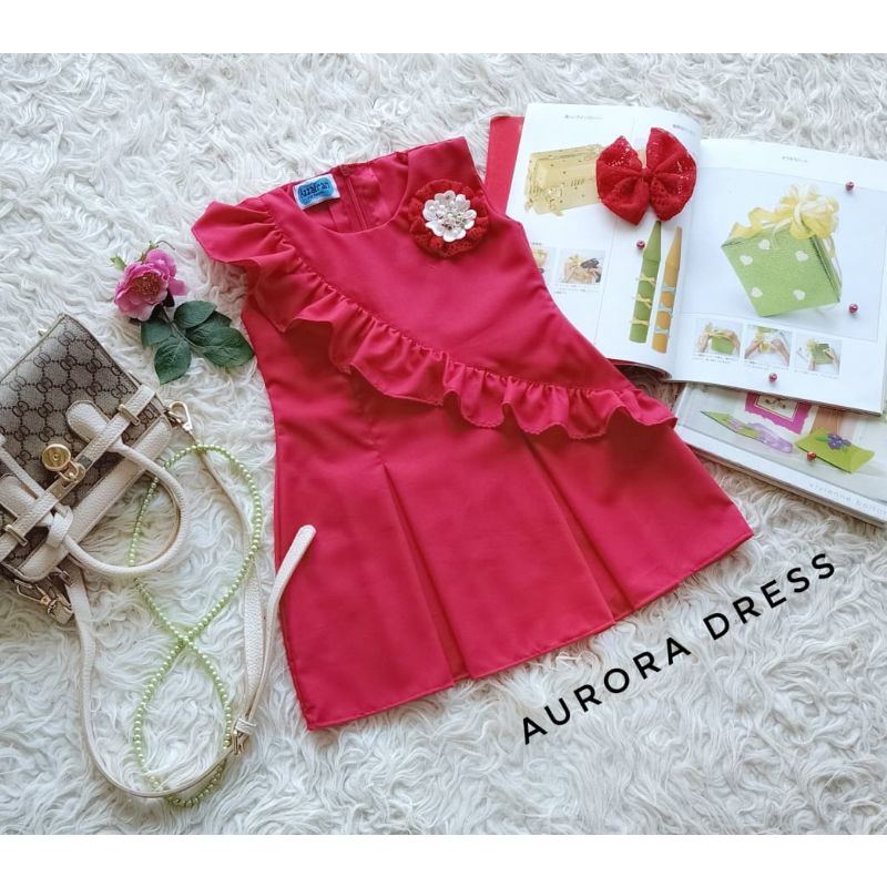 BAJU NATAL ANAK PEREMPUAN / AURORA DRESS NATAL COUPLE IBU DAN ANAK