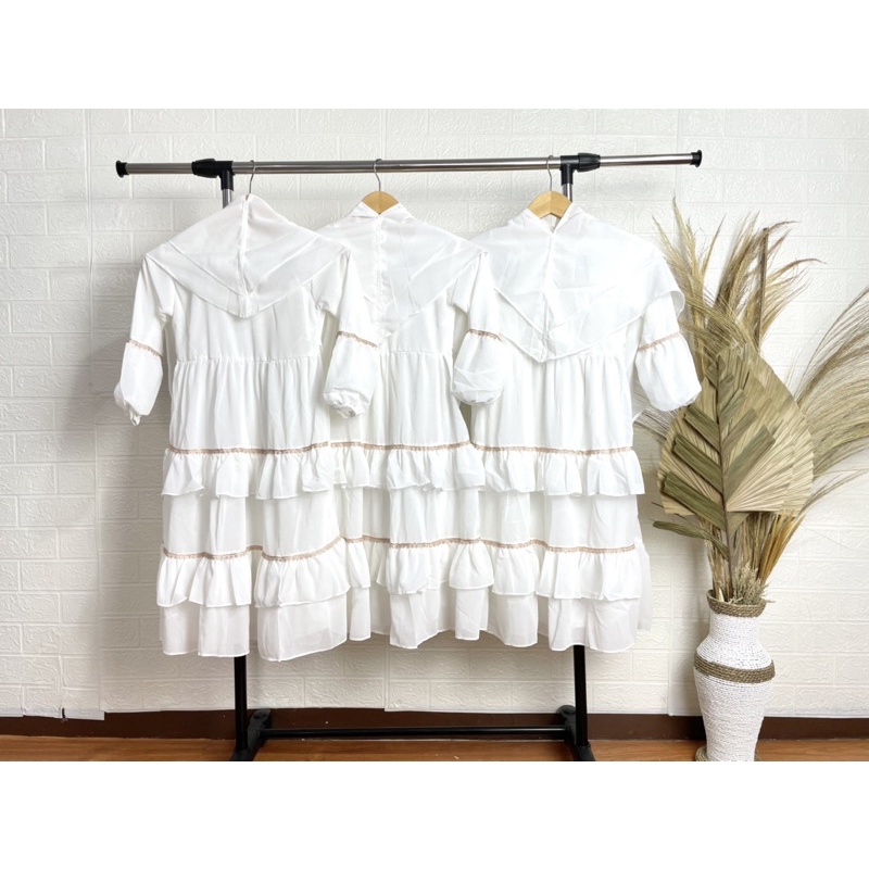 Gamis Putih Ceruty babydoll