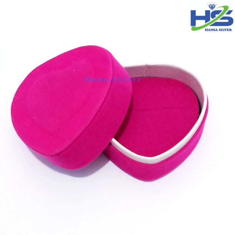 Tempat Box Cincin - Kotak Cincin Bentuk Love Warna Biru Merah Dan Pink