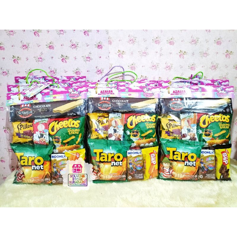 Snack Ulang Tahun /paket snack birthday/souvenir ultah/Goodiebag sSnack