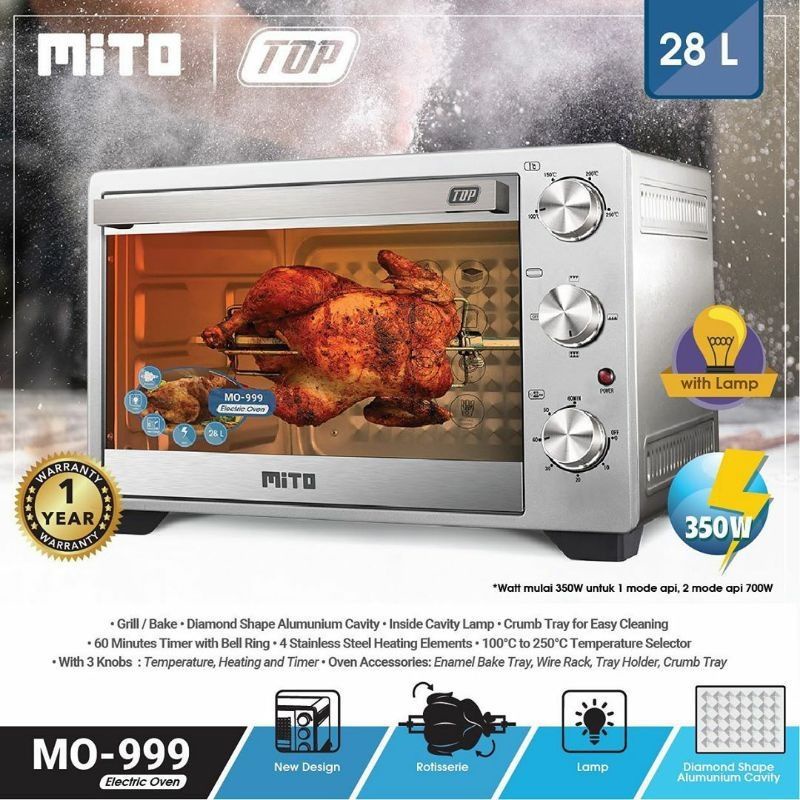 Oven Listrik Mito TOP MO999 28L