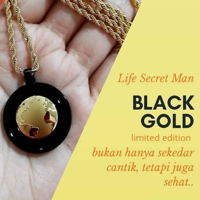 NEW EDITION / LSM BLACK GOLD / MCI / ORIGINAL 100% / kalung kesehatan