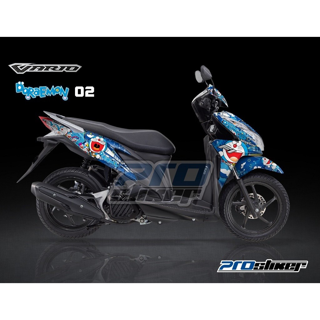 HITAM V1 Striping Honda Vario 125 FI Motif Simple DAXTER PROSTIKER