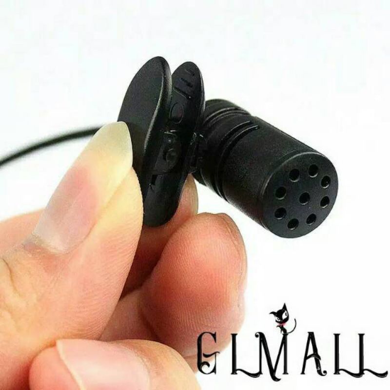 Mic Clip On Lavailer high Quality microphone Jack 3.5 mm suara keras dan jernih Youtuber,  vlogger