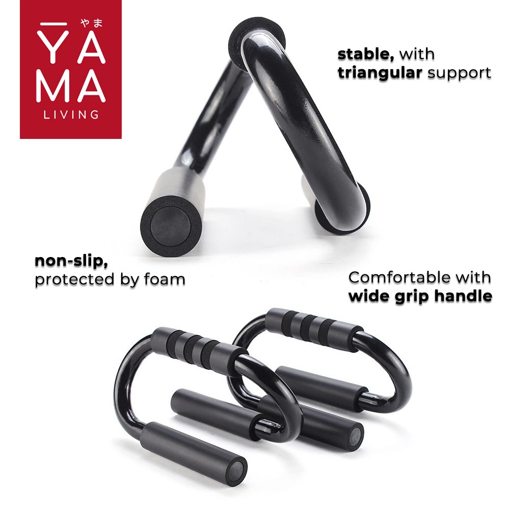 YAMA KYOGI Push Up Stand Bar Alat Bantu Push Up Bar Olahraga Fitness