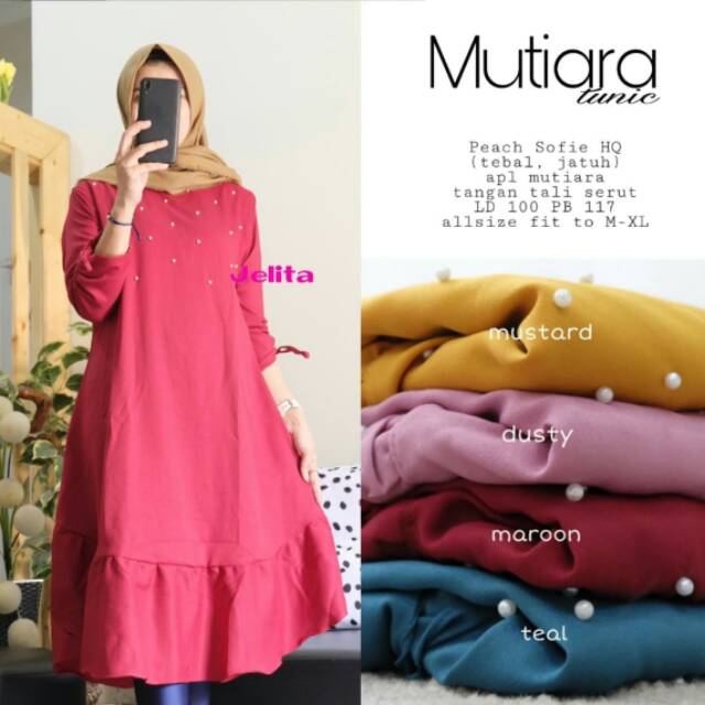 Mutiara Tunik // Peach Sofie HQ // M-XL
