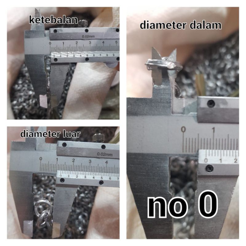 Timah Rantai Jala ikan 1 kg panjang 5 sampai 3 meter