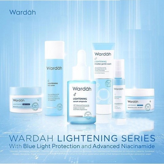 Fashion Fair - Wardah Lightening Series | Serum |Toner | Whip Facial | Day &amp; Night Cream | Day Gel | Clay Mask |