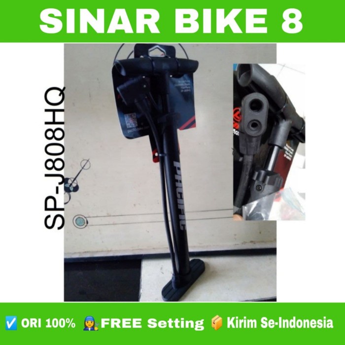 Pompa Ban Sepeda / Motor Lantai Floor Bicycle Pump Pacific  SP-J808HQ Dan SP-J806