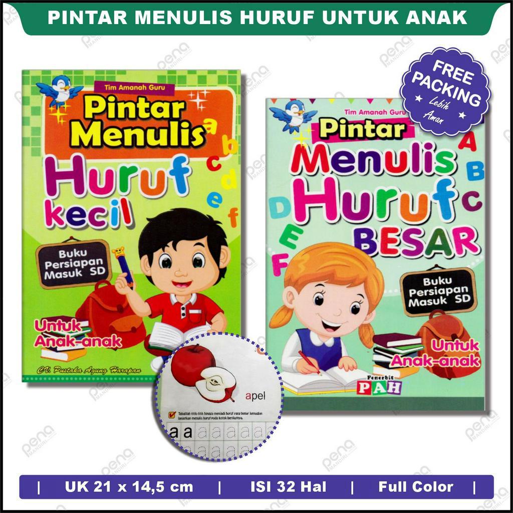 Buku Belajar Menulis Huruf Abjad Besar dan Kecil - Buku Latihan Anak