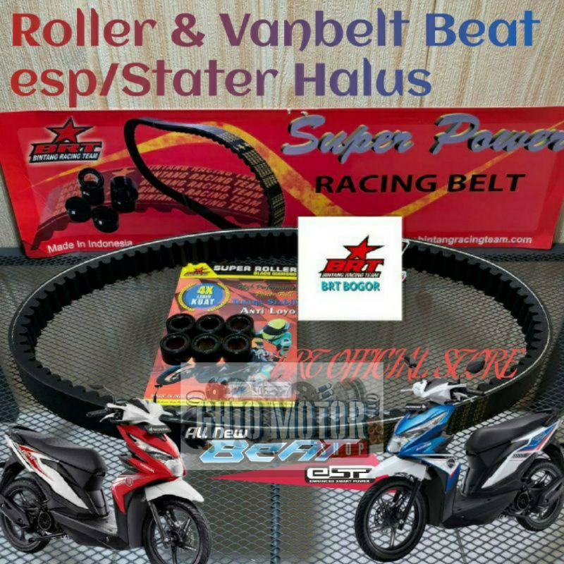 Venbelt dan Roller BRT Beat Esp 2016 -2019 All new beat esp Loler HODA BEAT SCOOPY BEAT POP BEAT STRET (YANG ESP STATER HALUS) ROLLER LOLER TDR KAWAHARA CLD DAYTONA ROLLER BRT BEAT FI ESP VARIO 110 KARBU BEAT CLICK ROLLER ORIGINAL BRT BEAT POP K44 K81 K16