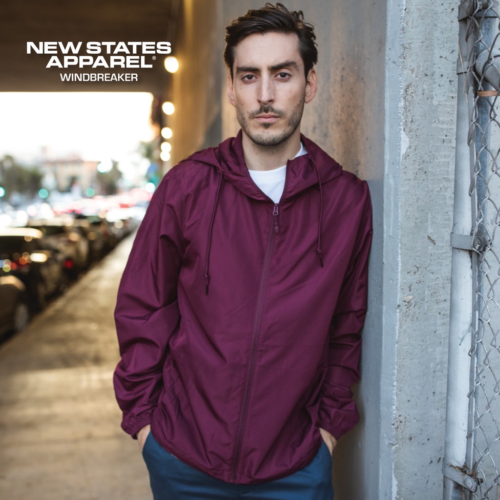 Jaket Polos Windbreaker New States Apparel 9810 Tahan Air 